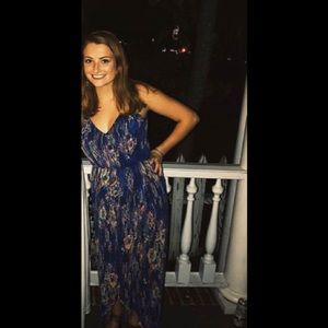 Lush blue maxi dress